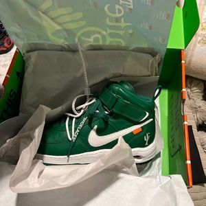 Air Force 1 Mid Lthr Green